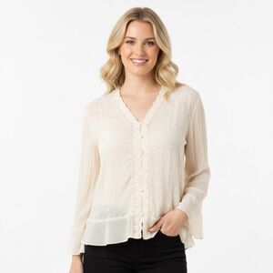 Araz size large vintage embroidered boho top